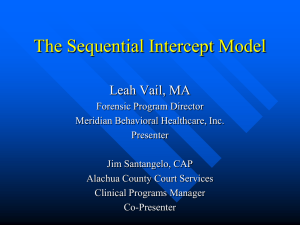 The Sequential Intercept Model