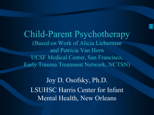 Child-Parent Psychotherapy (Alicia Lieberman and Patricia