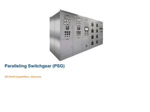 zenith paralleling switch gear