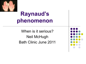 Raynaud`s phenomenon