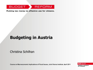 Budgeting in Austria - Federal Ministry of Finance
