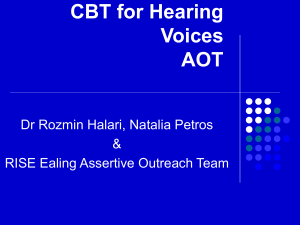 CBT for Hearing Voices