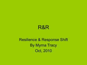 Resilience Response Shift