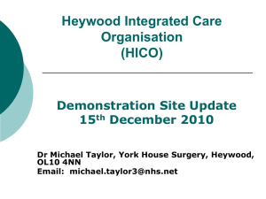 Heywood Integrated Care Organisation