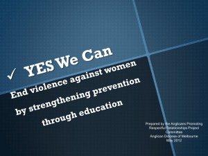 PVAW - End violence against women by strengthening prevention