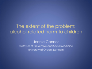 The extent of the problem: alcohol-related harm