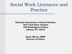 New York State Social Work Licensure