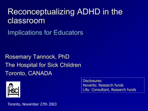 Re-Conceptualizing ADHD (PowerPoint, 353 kb)