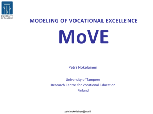 Modeling of Vocational Excellence