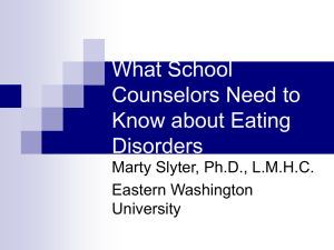 What Mental Health Professionals Need to Know about Eating