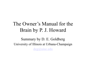 Owner`s Manual for the Brain DEG 3-04