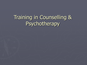 BSc Therapeutic Counselling
