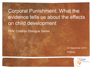 What evidence tells us about the effects on child