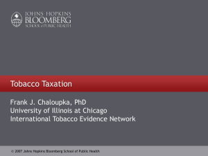 Promote Public Health - Global Tobacco Control