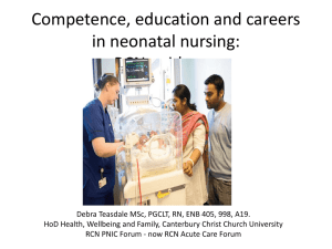 Competence, education and careers in neonatal nursing