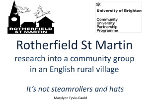 Presentation at Rotherfield St Martin AGM 2010