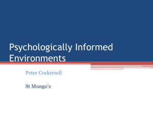 Psychologically informed environments - Harry Shapiro