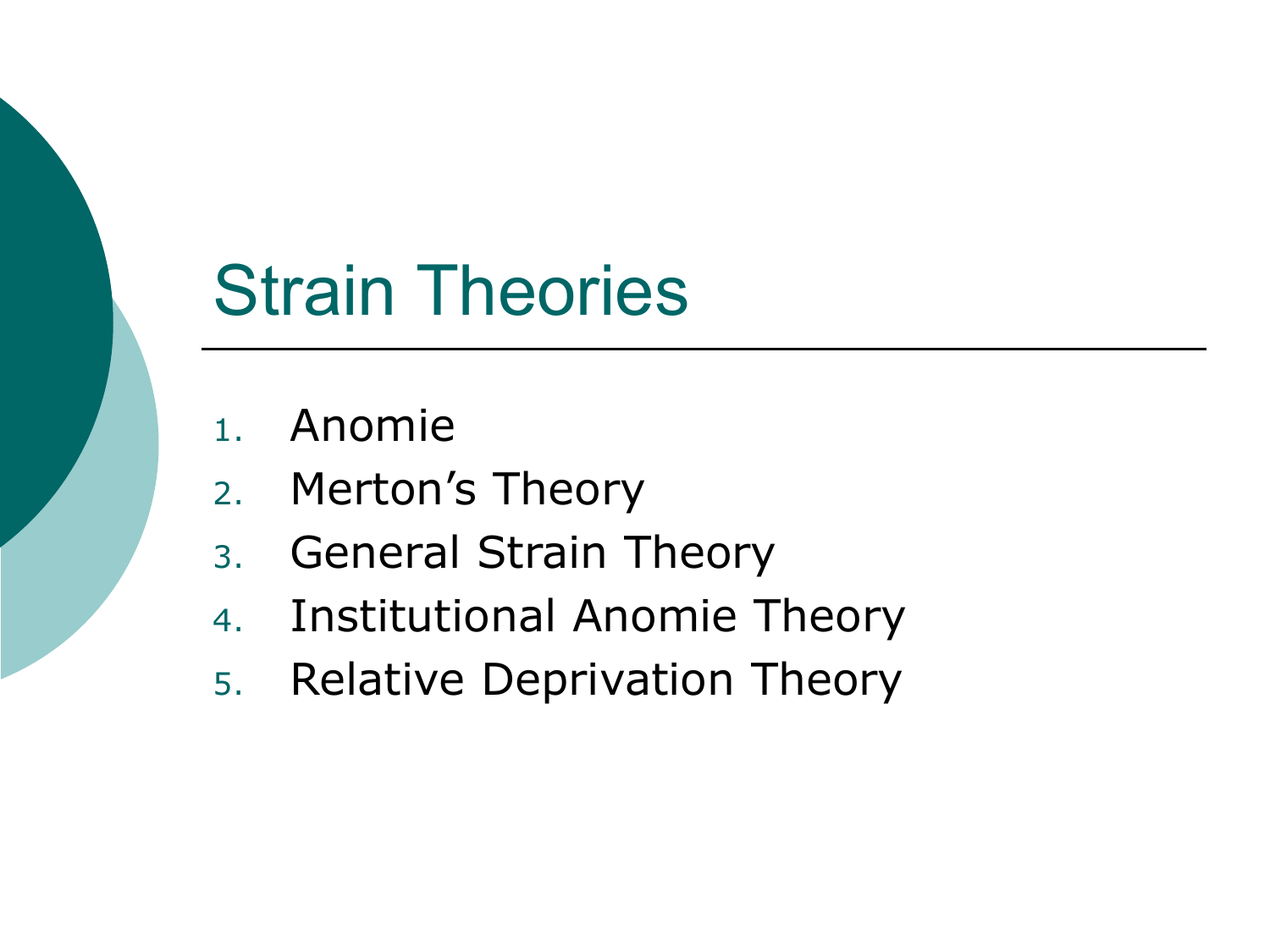 the strain theory