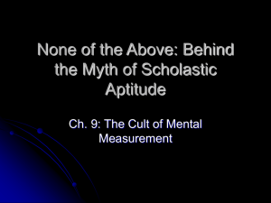 None of the Above: Behind the Myth of Scholastic