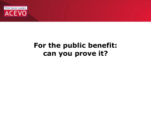 Seb Elsworth – For the public benefit: can you prove it?