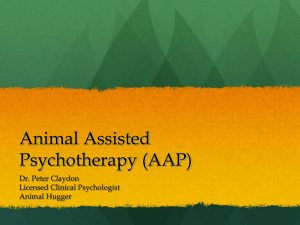 Animal Assisted Psychotherapy (AAP)