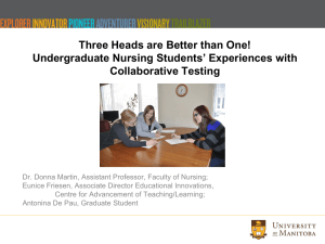 Collaborative Testing PowerPoint Presentation