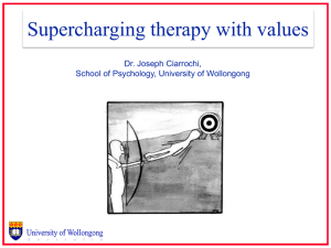 How to supercharge therapy with values