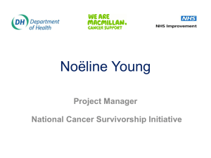 From Cancer Plan to Cancer Reform Noёline Young Project