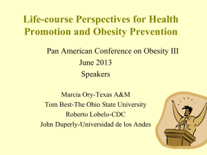 Life-course Perspectives for Health Promotion and Obesity