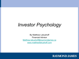 Investor Psychology Event