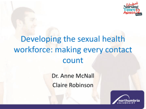 Developing the sexual health workforce: making every contact count