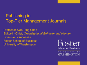 Academy of Management Journal