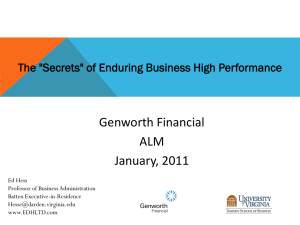 "Secrets" of Enduring Business High Performance
