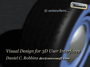 3D User Interface Design