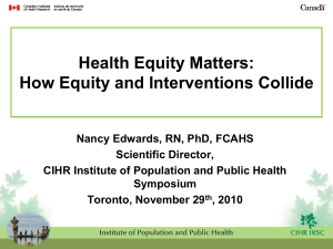 How Equity and Interventions Collide