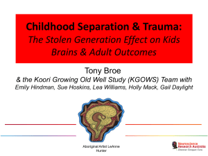 Childhood Separation and Trauma - The Stolen