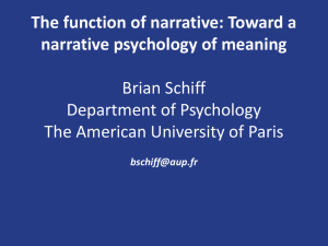 Fractured narratives: Psychology`s fragmented narrative psychology