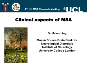 Helen Ling – UK MSA Research Day 2014