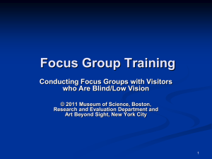 Focus Group Training