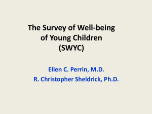 The Survey of Wellbeing of Young Children