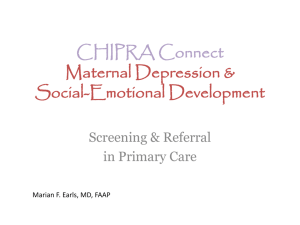 Maternal Depression Screening