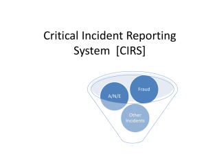 Critical Incident Reporting System [CIRS]