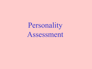 Personality Research Methods