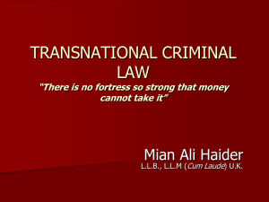 Transnational Criminal LAW