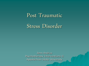 Post Traumatic - Appalachian State University