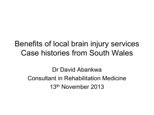 Benefits of Local Brain Injury Services