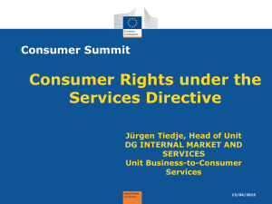 Jurgen Tiedje - European Consumer Summit 2014