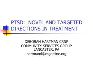 PTSD: NOVEL DIRECTIONS IN THE NEUROBIOLOGY OF