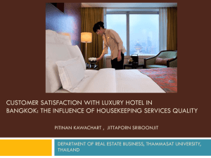 Customer Satisfaction with Luxury Hotel in Bangkok