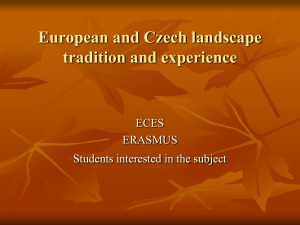 European and Czech traditions of landscape